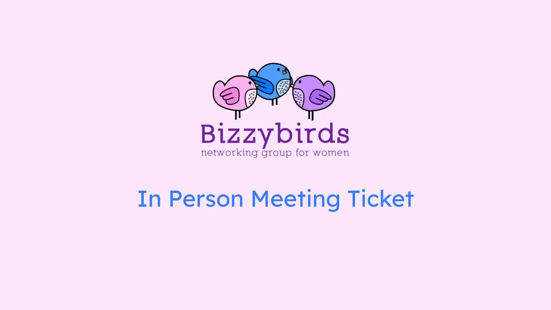 Bizzybirds In Person Networking Meeting